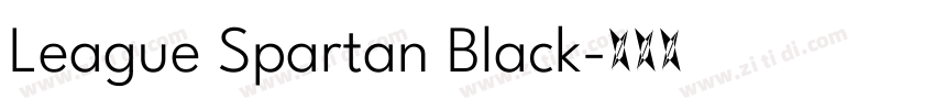 League Spartan Black字体转换 League Spartan Black字体转换
